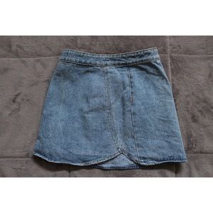 Jean mini skirt